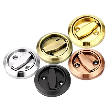 

304 Stainless Steel Round Concealed Door Cupboard Kitchen Furniture Handle Cabinet Drawer Handle Hardware Tools