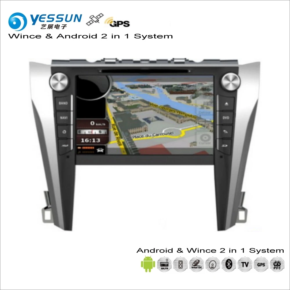 

YESSUN For Toyota Camry 2015~2017 - Car Android Multimedia Radio CD DVD Player GPS Navi Map Navigation Audio Video Stereo System