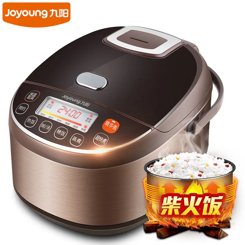 

Electric Rice Cooker 4L Rice Cooking Machine 3D Heating Cooking Cooker Rice Smart Reservation with Ceramic Crystal Inner Pot