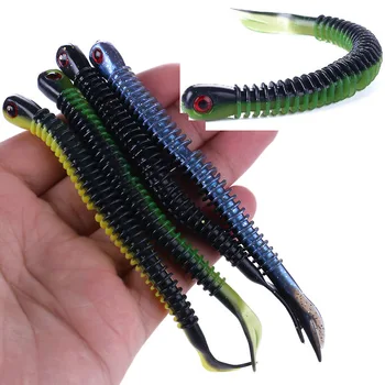 

VISSEN 8pcs/bag 5g/12.4cm Spiral Spring Fish Silicone Bait Soft Bait Fishing Lures Bass Baits Wobbler Shad Lifelike Lures pesca