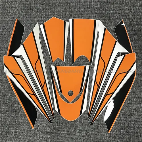 Для YAMAHA TMAX530 T-MAX 530 2012- Аксессуары для мотоциклов весь наклейка на обтекатель наклейка для транспорта комплект - Цвет: Оранжевый