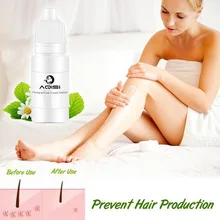 Перманентный травяной ингибитор роста волос после удаления волос восстанавливающий, увлажняющий жидкий эссенция Уход за волосами