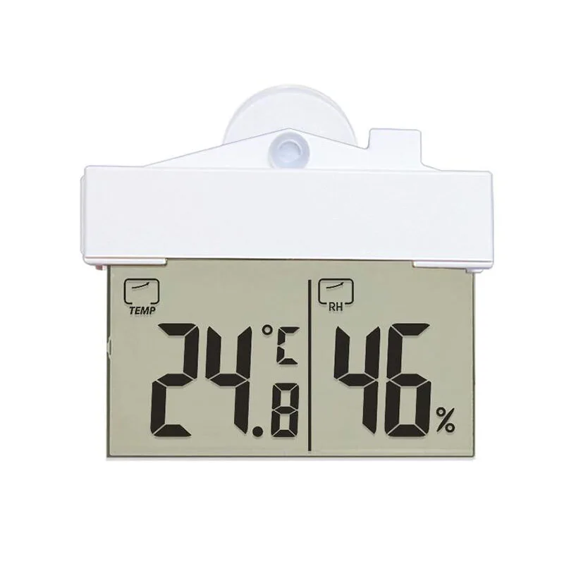 

House-Shaped Suction Cup Thermometer Hygrometer Refrigerator Cold Storage Freezer LCD Liquid Crystal Digital Display Hygrometer