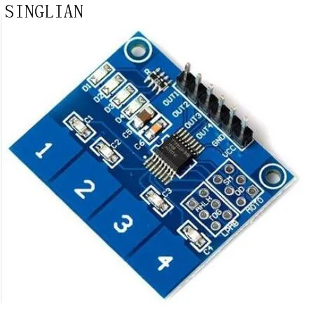 

5PCS 4-channel capacitive touch switch digital touch sensor module TTP224 For arduino