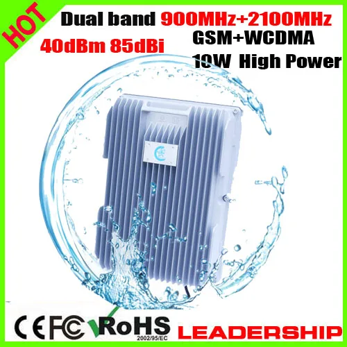 Rf двухдиапазонный GSM + WCDMA 3G W-CDMA 900 мГц + 2100 мГц 10 Вт 85dbi Cellular Mobile /сотовый телефон ретранслятор сигнала усилитель детектор