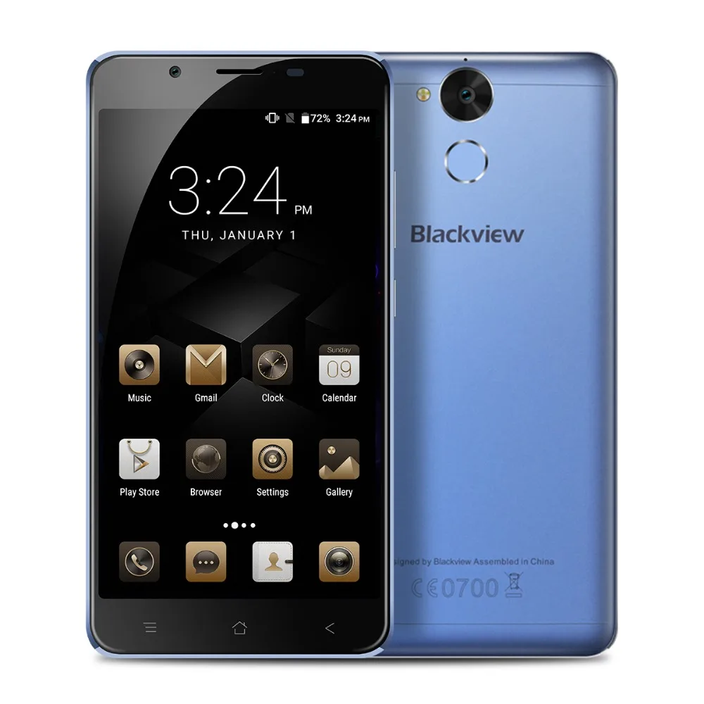 Blackview P2 Lite, 6000 мАч, 3 ГБ ОЗУ, 32 Гб ПЗУ, мобильный телефон, отпечаток пальца ID, MTK6753, четыре ядра, 5,5 дюймов, FHD, 13 МП, сотовый телефон