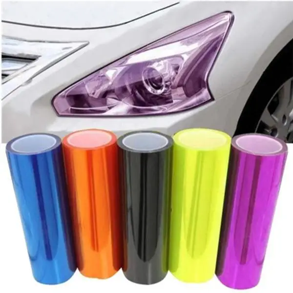 

Vehemo 60cm x 40cm Auto Color Changing Film Car Tint Headlight Taillight Fog Light Vinyl Smoke Film Sheet Sticker Car styling