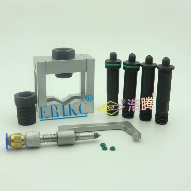 ERIKC Auto common rail injector repair tool,injection Universal Grippers and Diesel Oil return Device for Bos/ch, injectors universal common rail injector connector adapter for all varies injectors