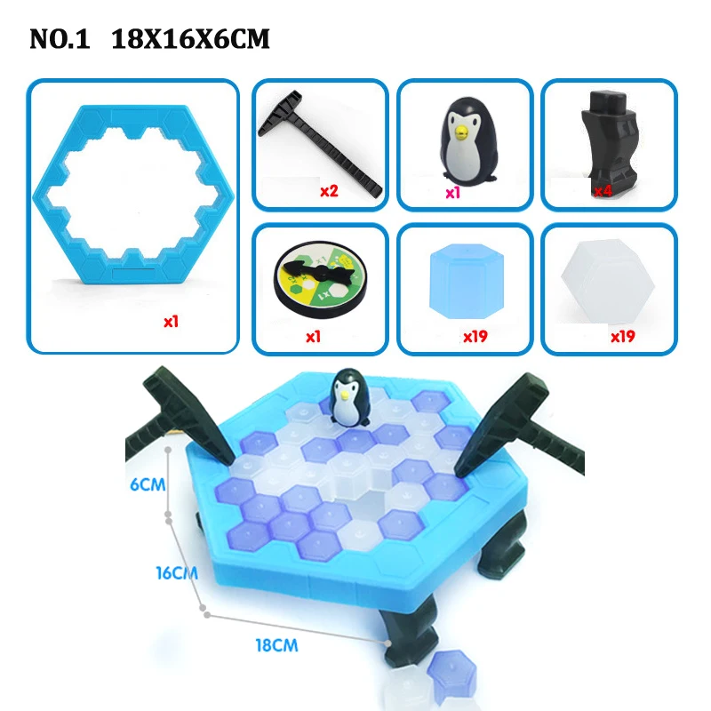 Весело настольная игра Пингвин ловушка дробления льда головоломки баланс кубики льда сохранить Пингвин ледокол избиение интерактивный малыш игрушки для детей