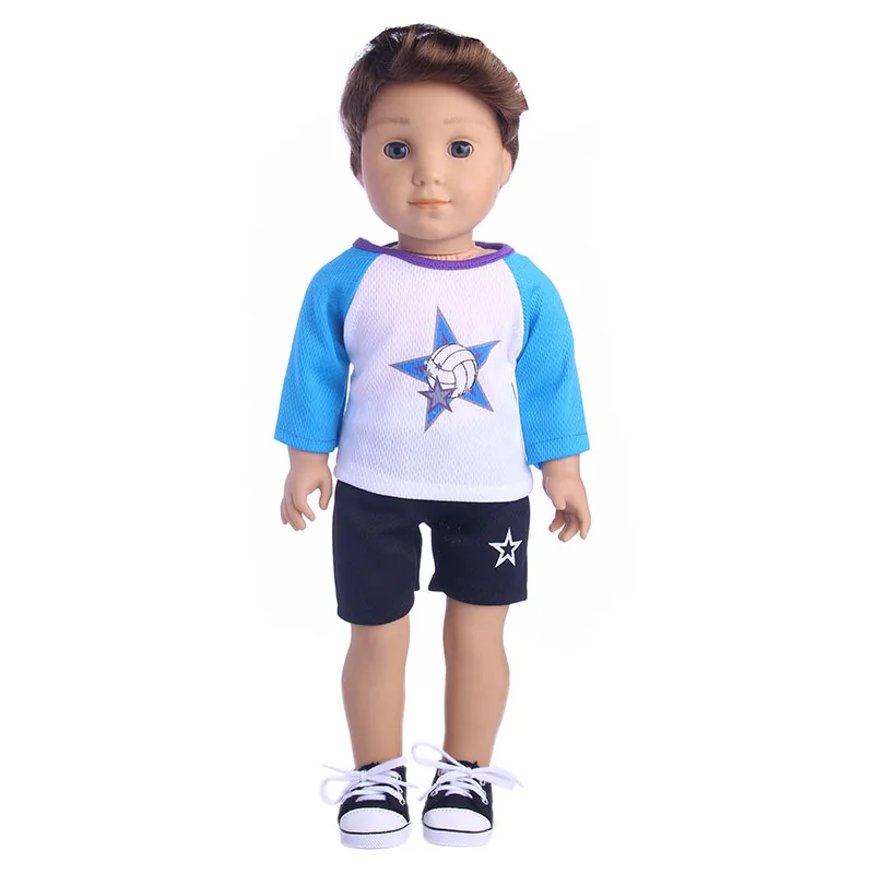 Кукольная одежда футбольная одежда обувь костюм подходит 18 дюймов американская кукла и 43 см детская кукла для нашего поколения Девичья Рождественская игрушка