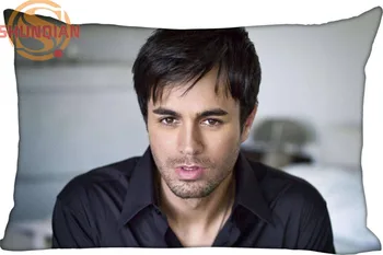 

New Custom Enrique Iglesias Pillowcase Zippered Rectangle Pillow Cover Cases Size 45X35cm,40x60cm,45X75cm,50X75cm(Two sides)