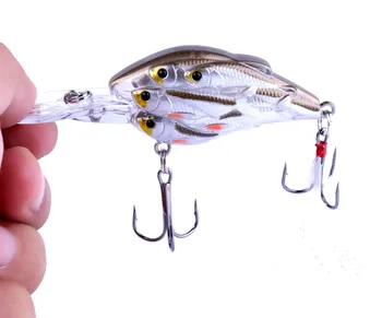HENGJIA Hard Plastic Crankbiat Fishing Lure 7.5CM 9G 6# hooks Group Fishes Swimbait Minnow Fishing TAackle