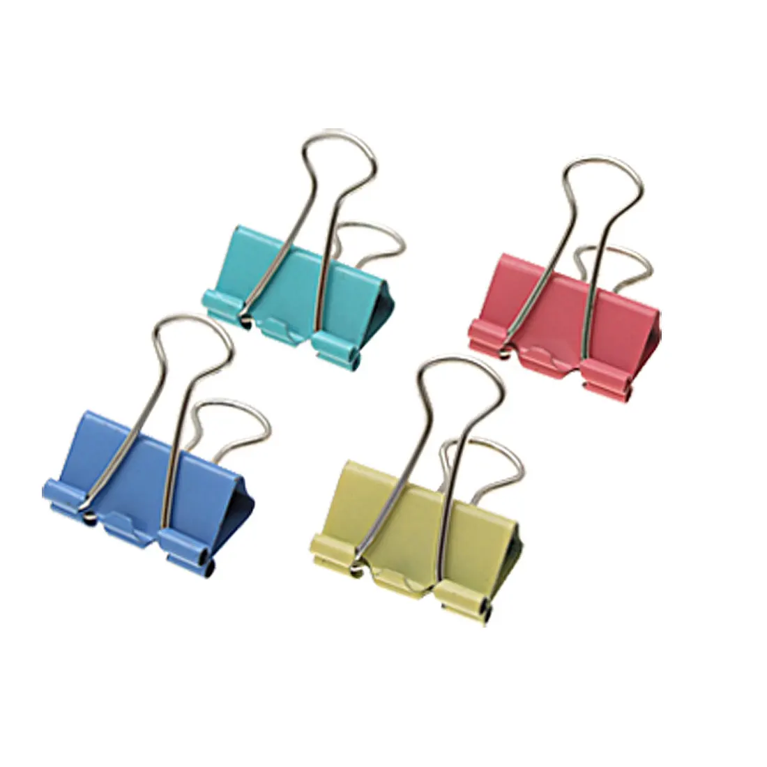 

60 Assorted Office File Organize Mini Metal Binder Clips Binder Binding 15mm