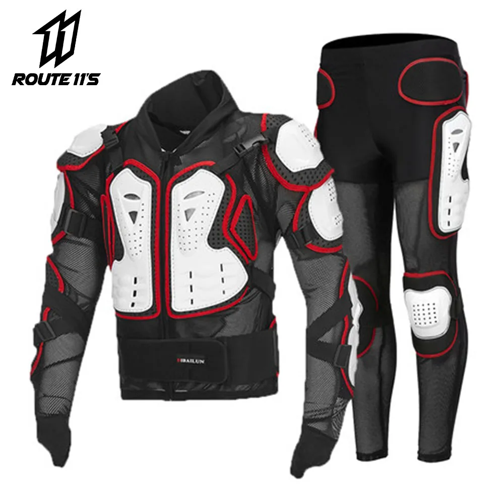 Мотоциклетная куртка, мотоциклетная броня, гоночная Защита тела, куртка для мотокросса, мотоциклетная Защитная Экипировка+ штаны, протектор