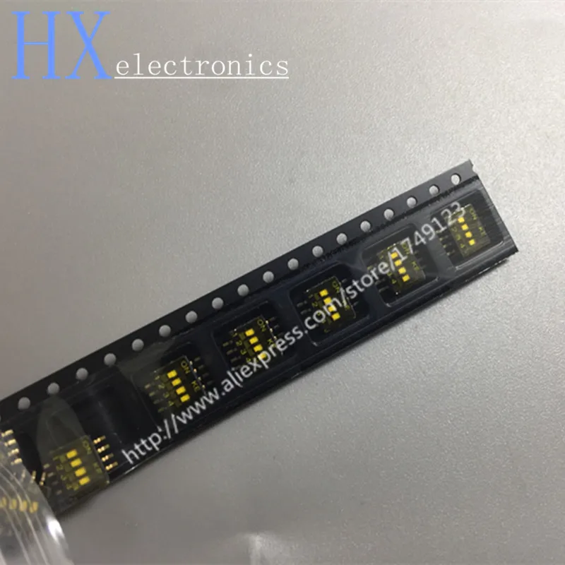 DSHP04TSGER 1.27mm 4 bits Dial the code switch 4 road SMD-8 NEW ORIGINAL good quality 1.14yuan_