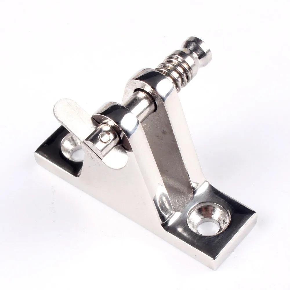 Mizugiwa Flat Base Boat Bimini Top Deck Hinges with Quick Pins Marine