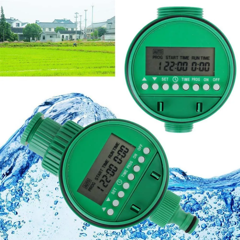 LCD Display Home Automatic Electronic Water Timer Garden Irrigation ...