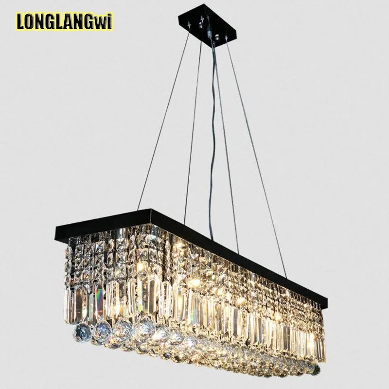 

NEW LED K9 Modern Crystal chandelier for the dining room chandelier Rectangle lighting