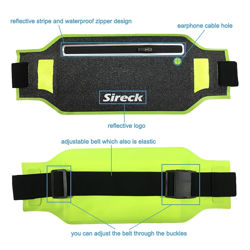 Sireck Бег поясная сумка для мужчин женщин Trail спортивный беговой пояс водостойкие фитнес сумки Тренажерный Зал Сумка, держатель для телефона интимные аксессуары