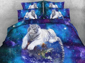 

Bedding set Tiger Luxury 3D Comforter sets duvet cover bed sheet sheets quilt doona Super King Queen size double full twin 5PCS