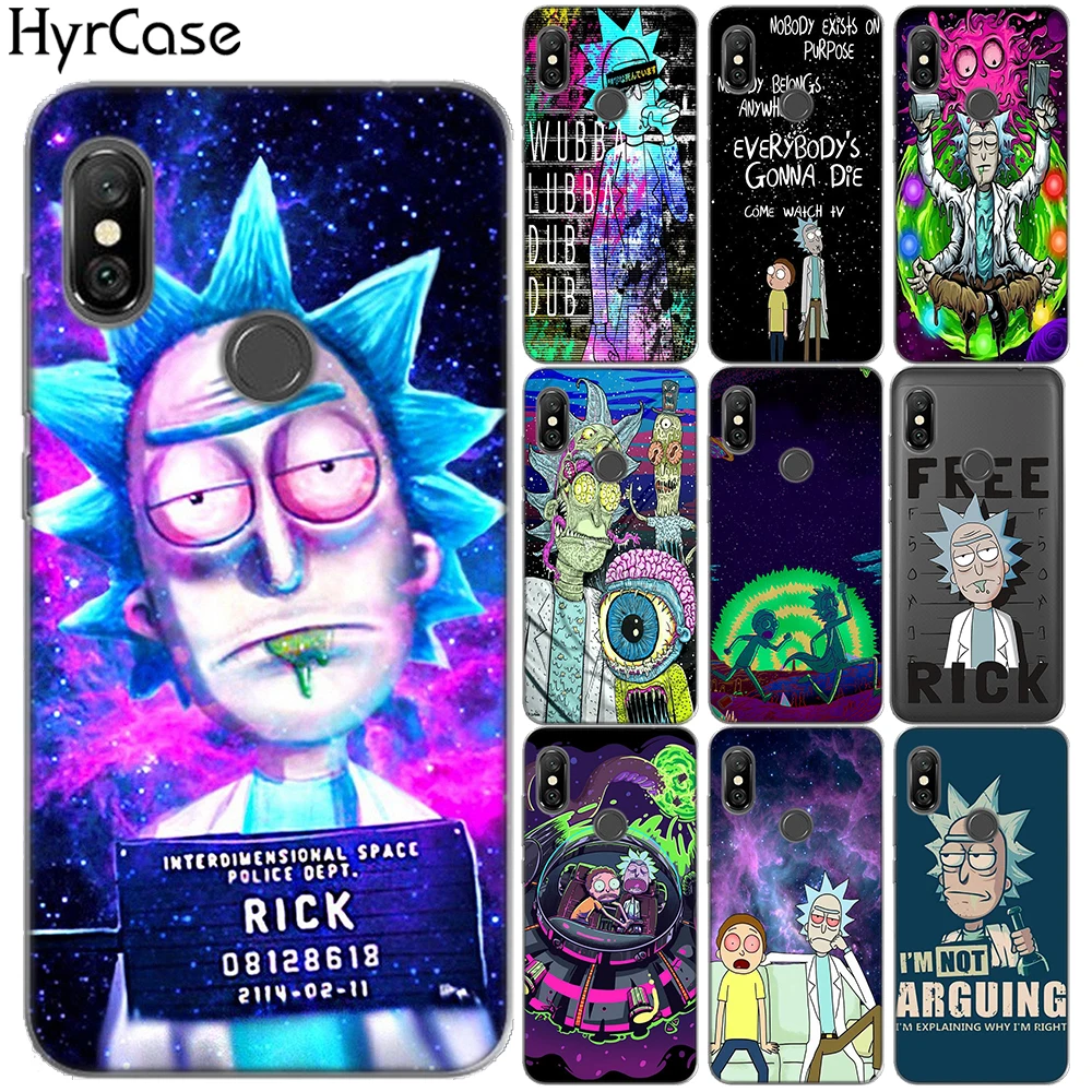 

For Xiaomi Mi A1 A2 8 Lite 9 8 Pro 5X 6X Cover Rick And Morty Soft TPU Case For Redmi 5 5A 6 7 7A Y3 K20 Pro Note 4 4X 5 6 7 Pro