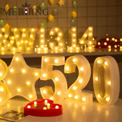 MEIDDING-Digital светодиодная интерьерная подсветка к имени заклинания цифровой детская игрушка в ванную День рождения/Свадебная вечеринка