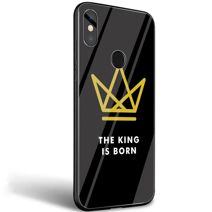 Desxz King queen Коке Дело Стекло для Xiaomi Redmi Note 5 6 7 Pro 6A A1 4X9 Pocophone F1 крышка