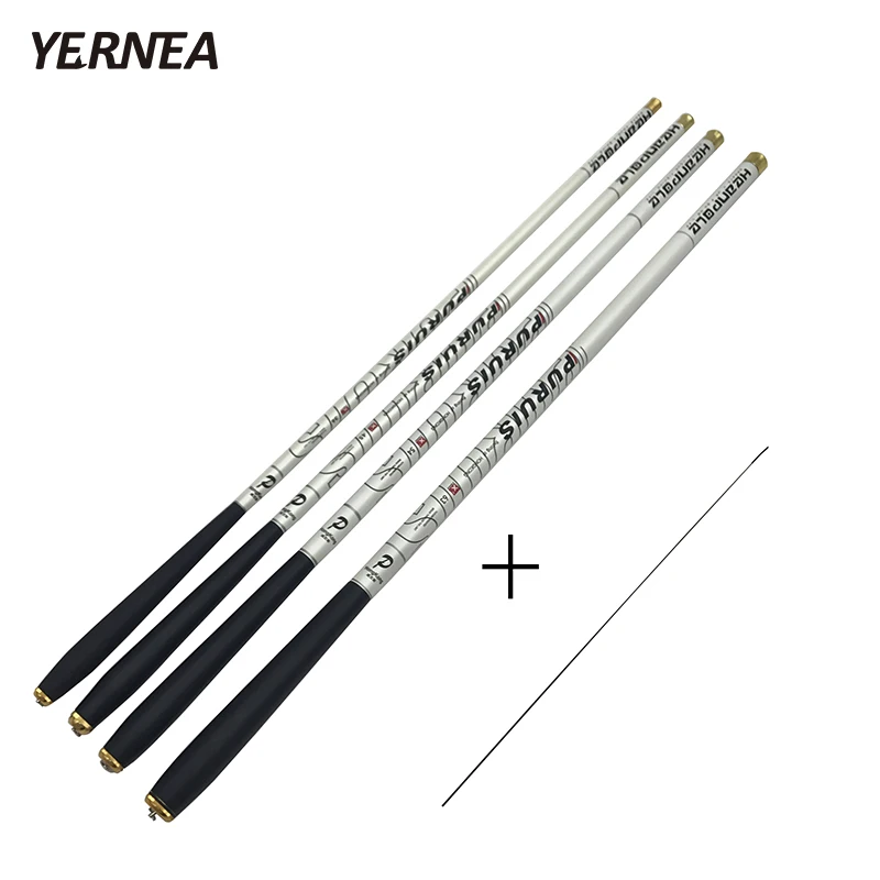 

Yernea Carp Fishing Rod 3.6M - 6.3M +1 Spare Tips Rod Fishing Spinning Rod Carbon Fiber Ultra-Light Carp Telescopic Fishing Pole