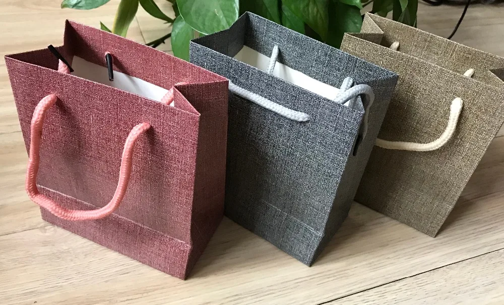 5 x HardPaper Gift Bags with Handles,Party Gift Paper Bags for Jewelry