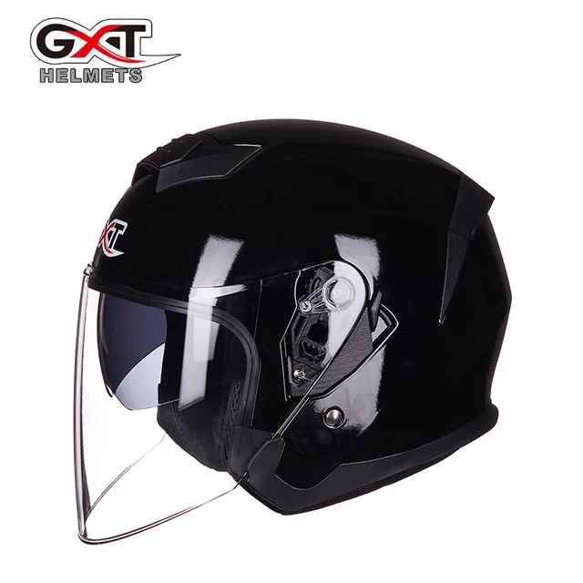 

GXT motorcycle helmet semi coated double lens helmet, half helmet, men and women for four seasons with summer sun protection 522