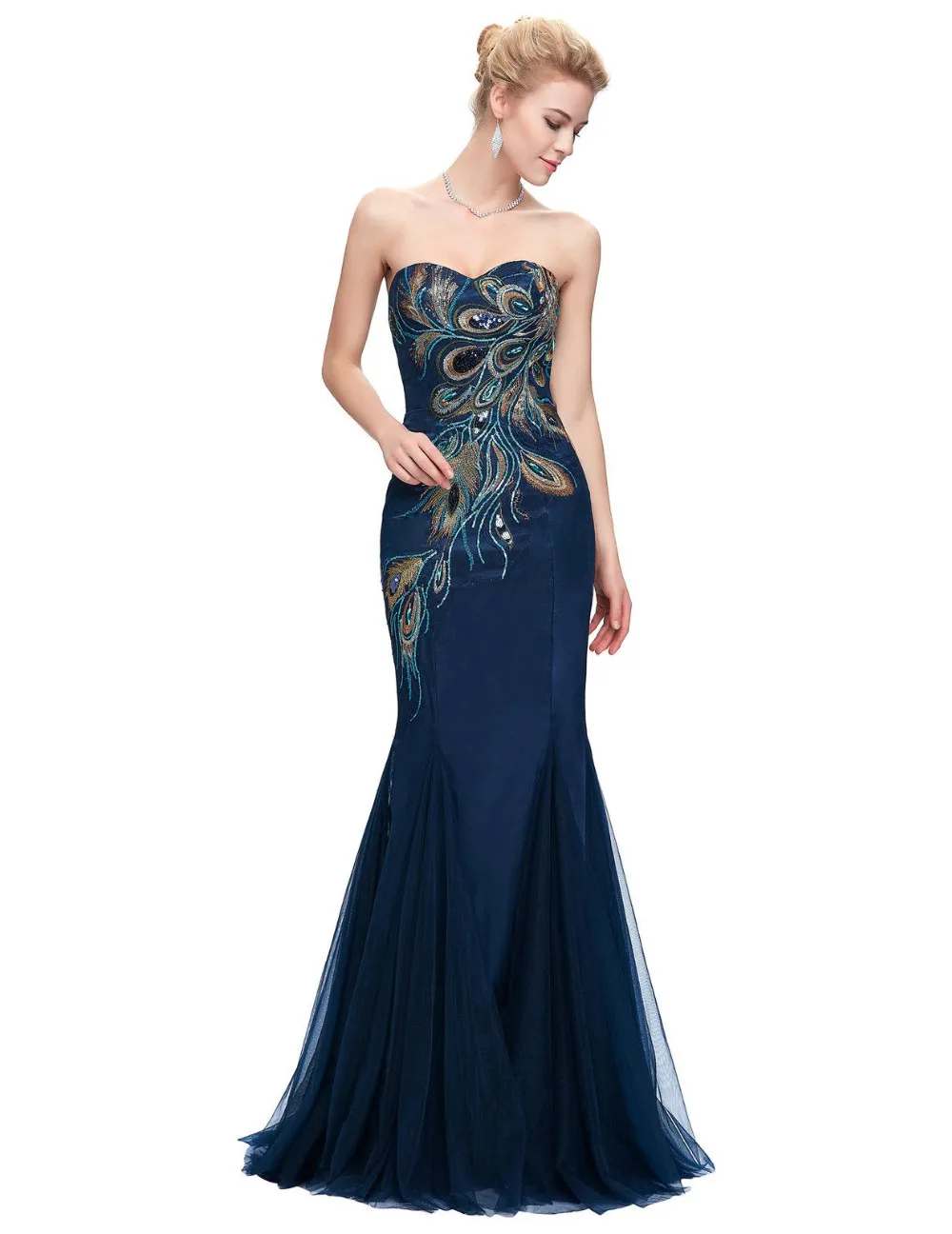 Popular Peacock Bridesmaid Dresses-Buy Cheap Peacock Bridesmaid Dresses