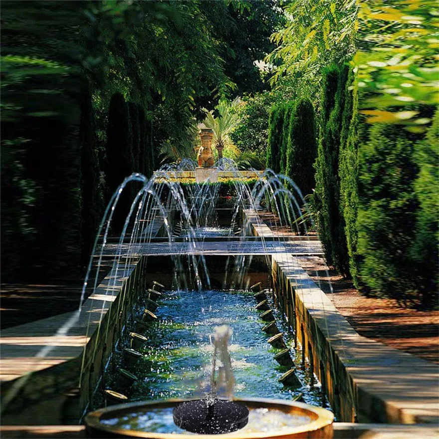 

2019 NEW Rose Solar Power bird fountain kit Water Pump, Bird Bath Fountain Water Floating Pond Garden Patio Decor #0319 A#487
