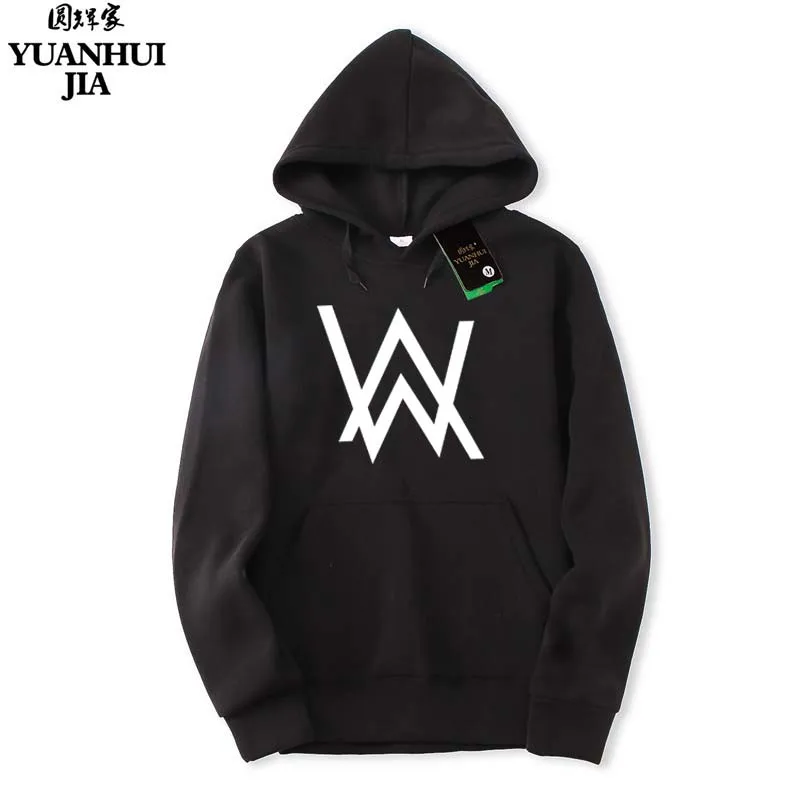 Новый хип-хоп Уличная Alan Walker DJ Толстовки высокое качество Для мужчин Толстовка с