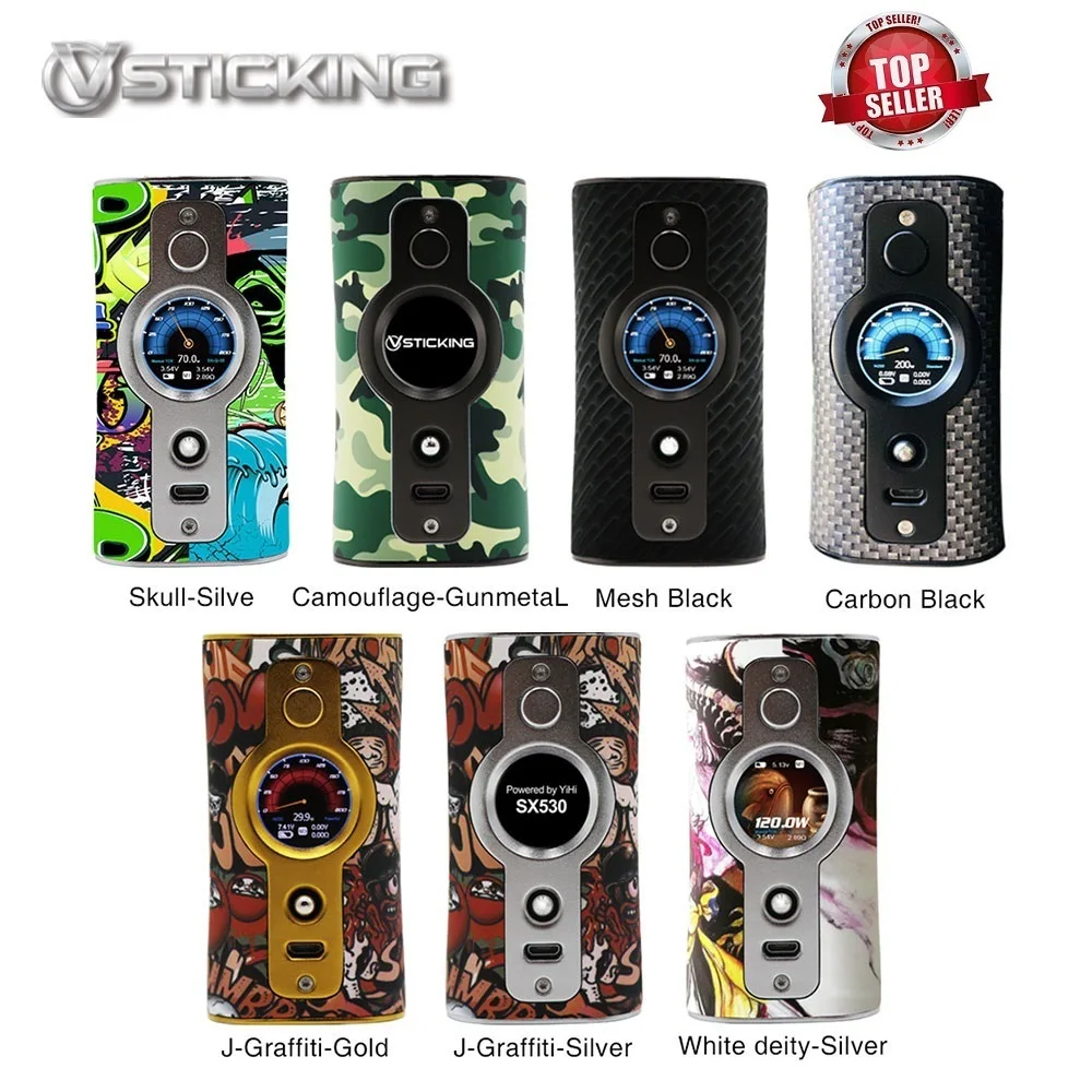 

Original 200W Vsticking VK530 TC Box MOD with YiHi SX530 Chip & SXi-Q System Power By 18650 Battery Vape Mod Vs Luxe Mod/ Drag 2