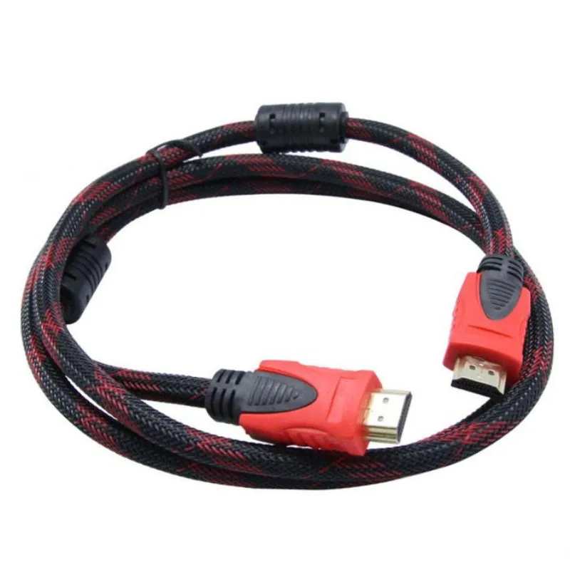 HDMI hd cables mesh version 1.4 double ring with network cable computer TV set-top box cables 1.5m/3m/5m/10m/15m/20m