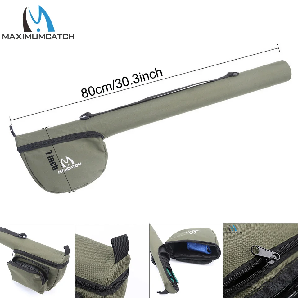 Maximumcatch 3-8WT Fly Fishing Rod And Reel Combo Set 8'6''/9' Medium-fast Fly Rod Pre-spooled Fly Reel & Line &Triangle Tube 4