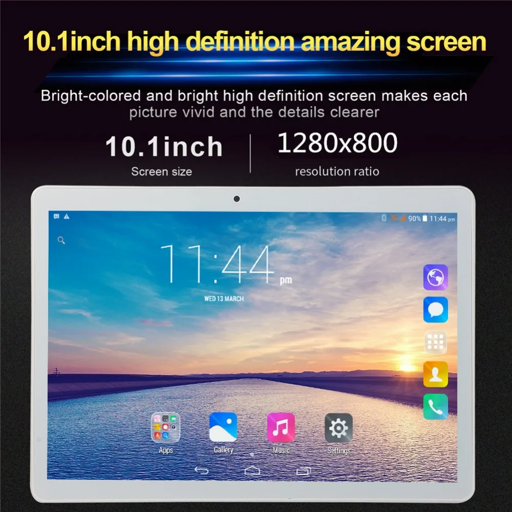 10 1 дюймовый планшет с 3G Android 6 0 Wi Fi Bluetooth 4 ГБ/32 ГБ Восьмиядерный две sim карты WPS GPS enfant