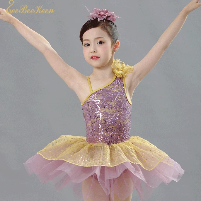 Vestido de baile con tutú de para niña y mujer, ropa de baile con lentejuelas púrpuras, tutú, disfraz de bailarina para adultos|Ballet| - AliExpress