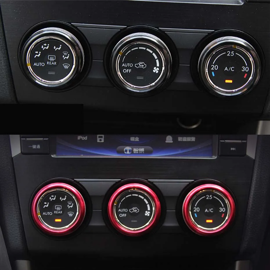 3pcs Button Subaru Impreza AC Heater Climate Control Switch Panel Buttons For Subaru WRX STI Forester XV Crosstrek (3)