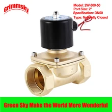 DC12V/24 V/AC110V/220 V 2 варианта 2 положения 2 ''порт воздуха дизельного газа низкой вязкости жидкости нормально закрытый Соленоидный клапан для воды