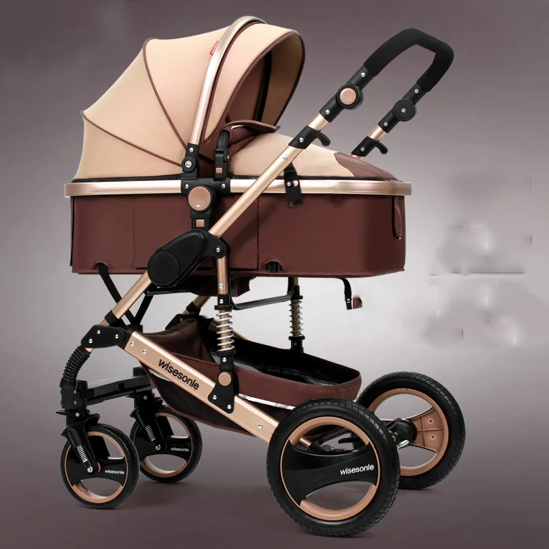 

Baby stroller can sit and fold two-way four-wheel shock absorber baby stroller [It is a cart] [It is also a dining chair]