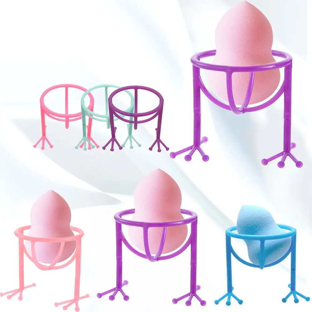 

6 Colors Makeup Beauty Egg Powder Puff Sponge Storage Display Stand Drying Holder Rack