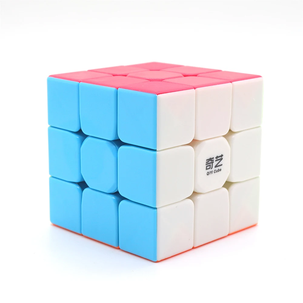 Qiyi Warrior W 3x3x3 скоростной куб без наклеек профессиональный магический куб Пазлы красочные Развивающие игрушки для детей Волшебный куб