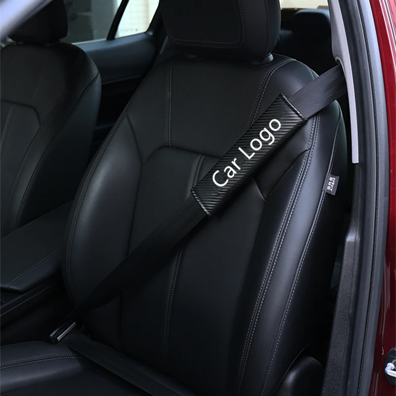 Shinman 2pcs carbon fiber car Seat Belt Cover Auto Seat Belt shoulder