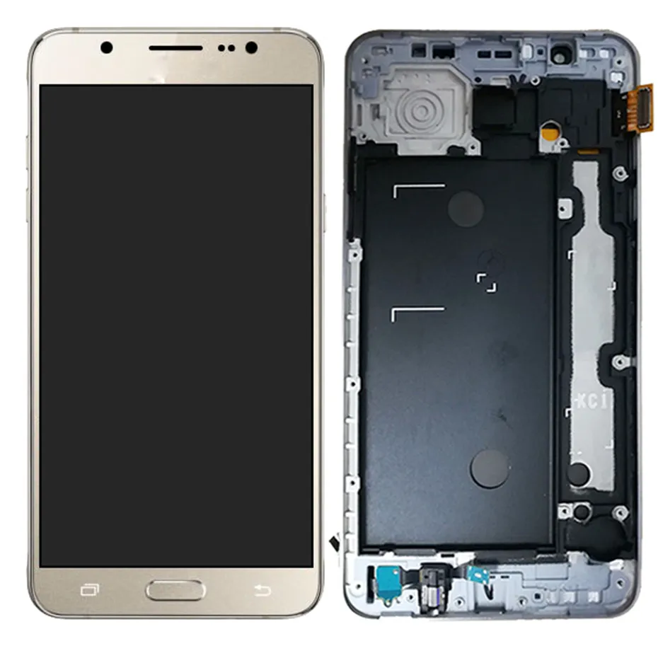 Goede J710 Lcd Voor Samsung Galaxy J7 2016 SM J710FN J710F J710M J710Y J710G J710H Display Touch Screen Digitizer Vergadering Frame Tft