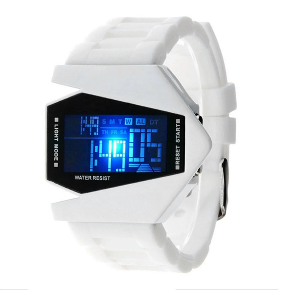 white colour digital watch