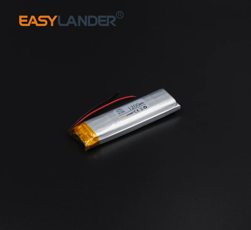 

9x18x65mm 3.7V 1200mAh Rechargeable li1Polymer Li-ion Battery For bluetooth headset mp3 MP4 speaker mouse recorder 901865 091865