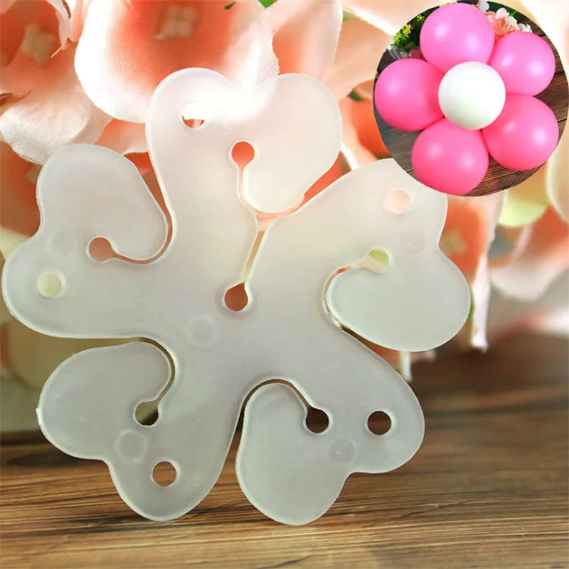 

10pcs Flower Balloons Decoration Accessories Plum Clip Practical Birthday Wedding Party Baloon Plastic Clip Globos Balloon