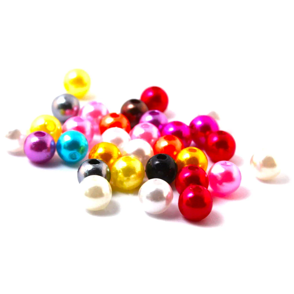 

New Arrival 900PCS 6MM ABS Imitation Pearl Beads Round Plastic Loose Beads Fit DIY Jewelry Making CN-BSG01-02