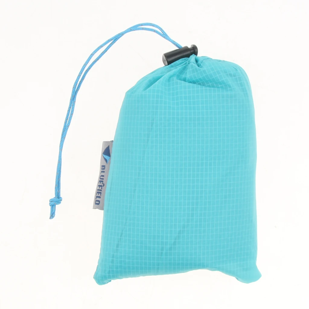 1 Pcs Rainwear Poncho Rain Cover Apron Pants Waterproof Skirt with Carry Pouch Adjust Waist 60-100cm Blue White